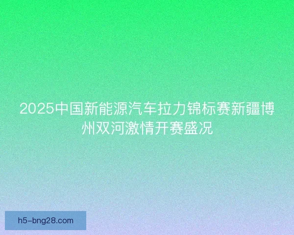 2025中国新能源汽车拉力锦标赛新疆博州双河激情开赛盛况