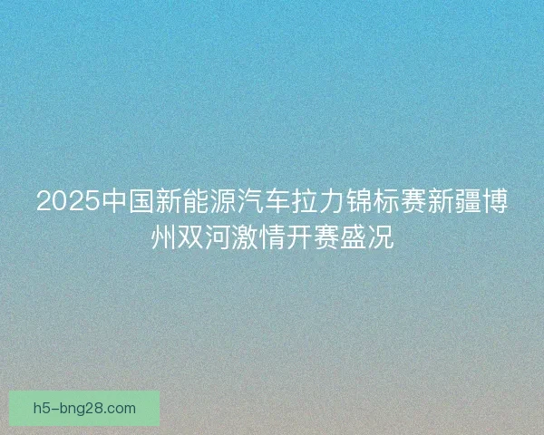 2025中国新能源汽车拉力锦标赛新疆博州双河激情开赛盛况