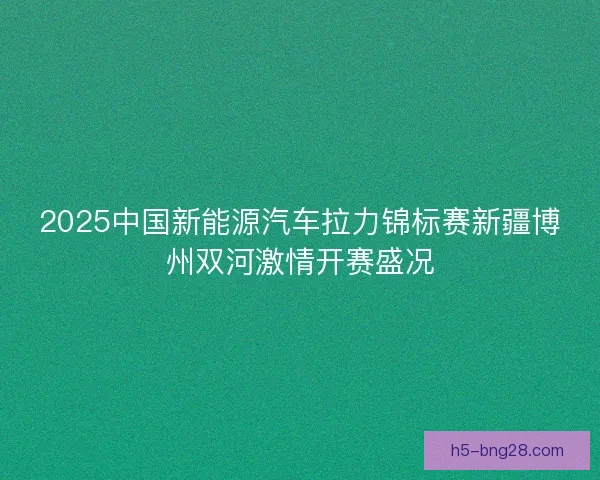 2025中国新能源汽车拉力锦标赛新疆博州双河激情开赛盛况